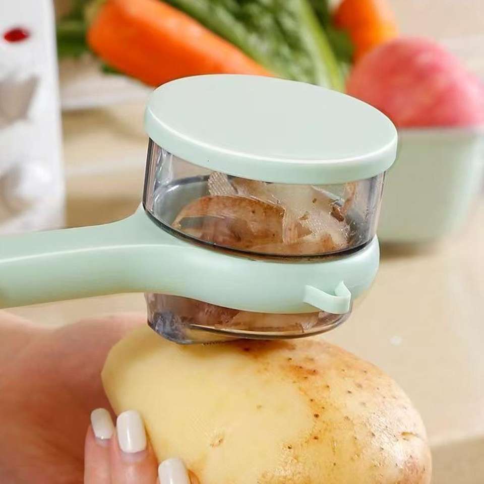 Éplucheur de fruits avec boîte de rangement multifonction