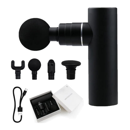 Mini pistolet de massage portable de voyage pour filles, silencieux, électrique et sans fil.
