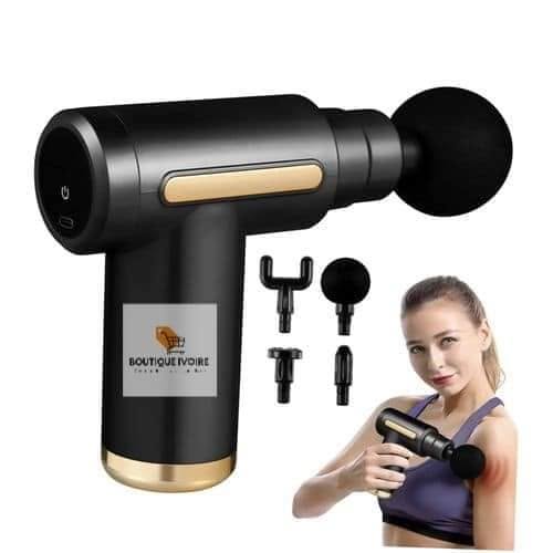 Mini pistolet de massage portable de voyage pour filles, silencieux, électrique et sans fil.