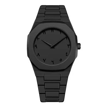Montre Noire en Polycarbonate – Étanche et Élégante