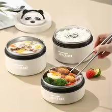Lunch Box 4 en 1 : Boîte à Lunch Isotherme en Acier Inoxydable