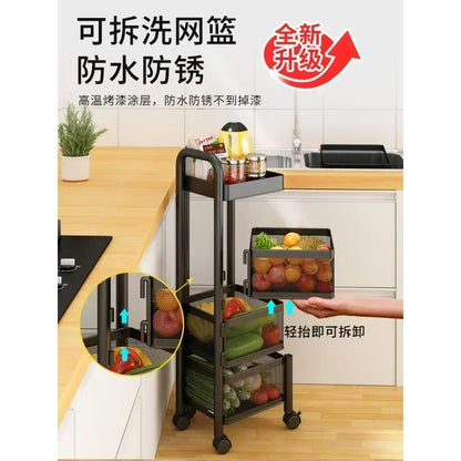 Étagère de Rangement de Cuisine Rotative