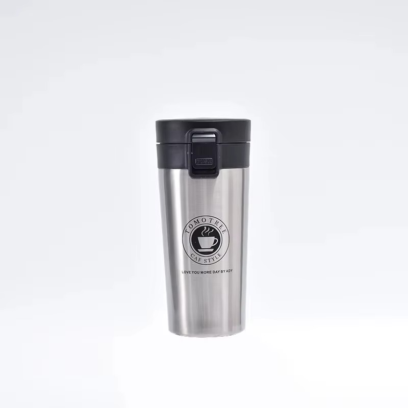 Thermos Tasse à Café en Acier Inoxydable 304 – Double couche, portable, avec couvercle flip "Bounce